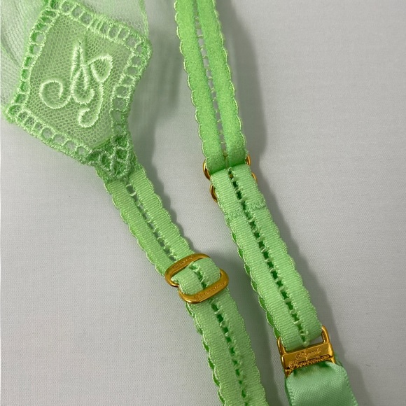 Agent Provocateur Casper Mint Green Suspender AP4 Large NWT - Picture 7 of 10